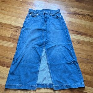 GAP Blue Denim Maxi Skirt